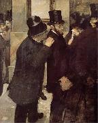 Edgar Degas Portraits at the Stock Exchange France oil painting artist
